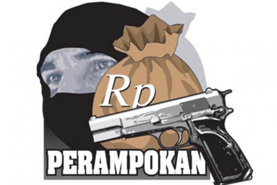Perampok Bersenpi  Satroni Rumah Mewah di Cemara Asri